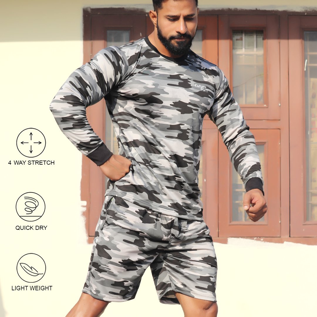 Men's camo thermal on sale shirt