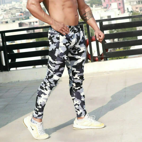 Active Dry Supportive Camouflage Sweatpants - Camo Grey