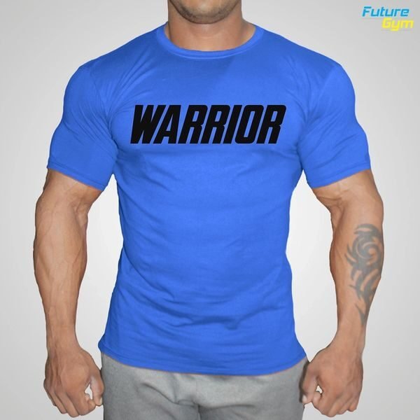 Warrior Muscle Fit TShirt Dive Blue Future Gym