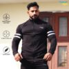 Men's Black Regular Fit Activewear Jacket -Iconic Black