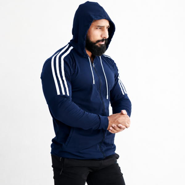 FG Stylish Fitness Hoodie - Navy Blue